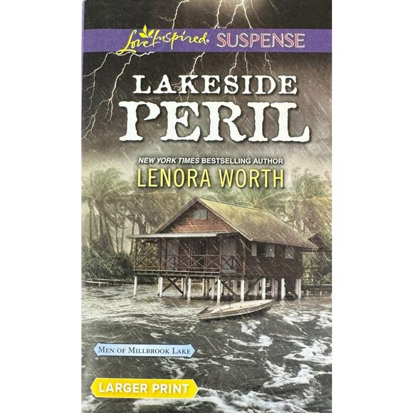 Lakeside Peril by Lenora Worth (Paperback) (Large Print) - Picture 1 of 6